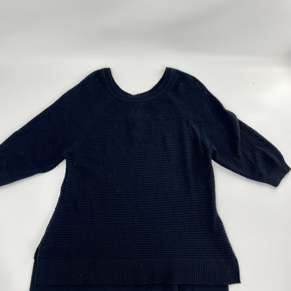 Lane‎ Bryant Black Knit Boxy Button BACK Sweater 18/20 EUC - Picture 3 of 8